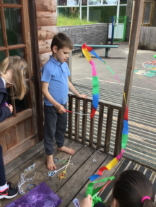 child standing in playground 4