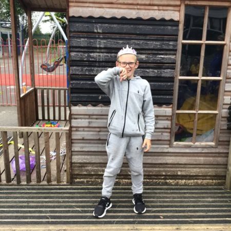 child standing in playground 10