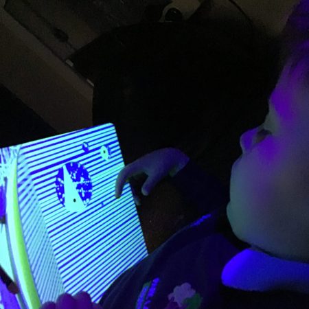 uv light and book